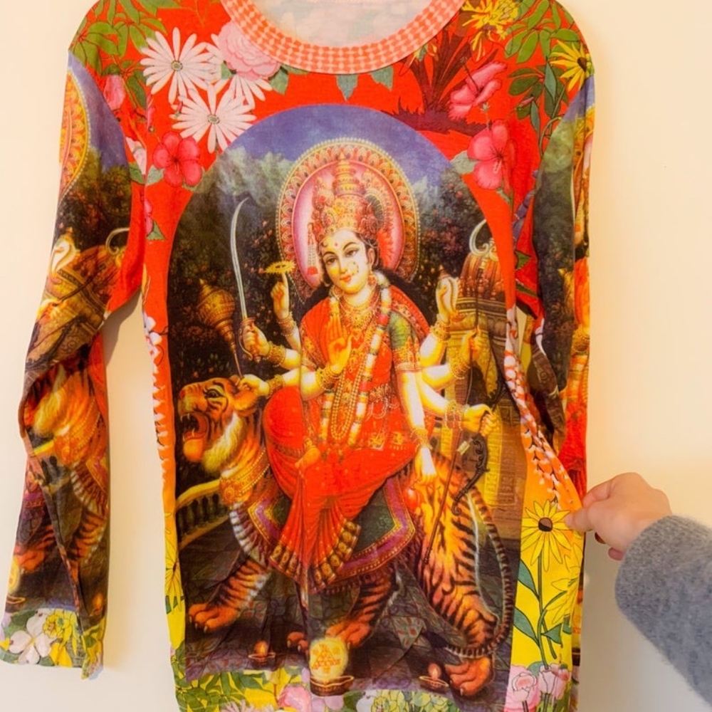 SOLD - Indian mythology graphic top